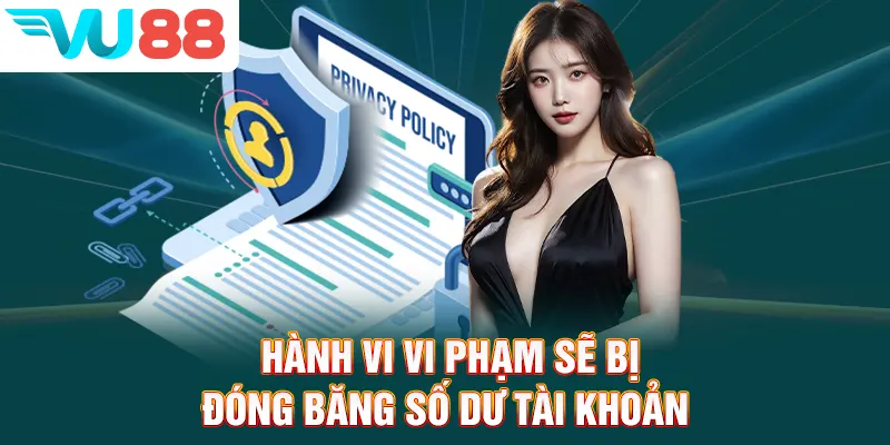 Hành vi vi phạm sẽ bị đóng băng số tư tài khoản