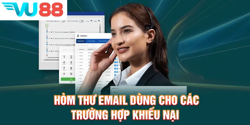 Hòm thư Email dùng cho các trường hợp khiếu nại