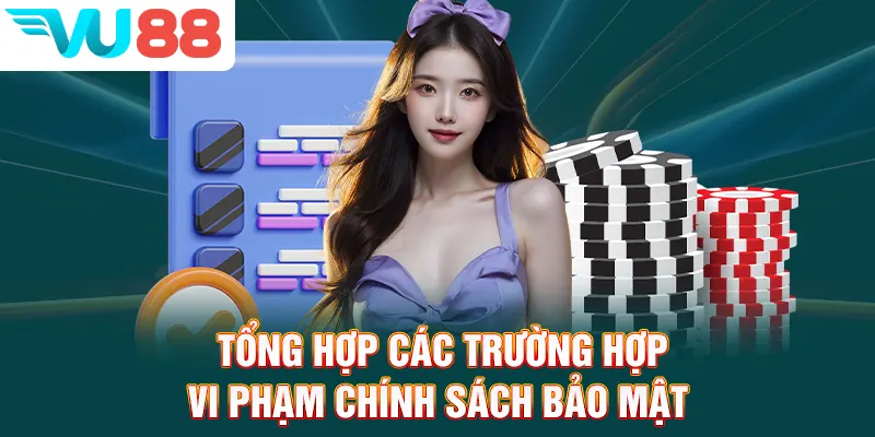 Tổng hợp các trường hợp vi phạm chính sách bảo mật