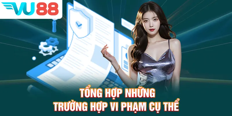 Tổng hợp những trường hợp vi phạm cụ thể