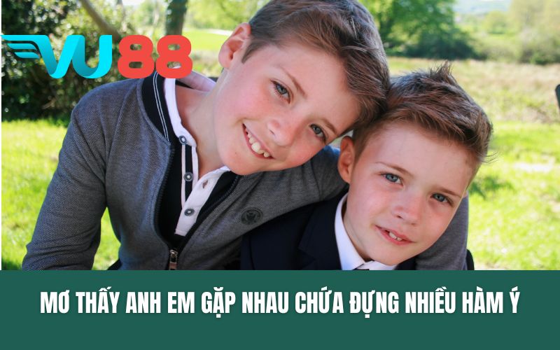 Mơ thấy anh em gặp nhau chứa đựng nhiều hàm ý