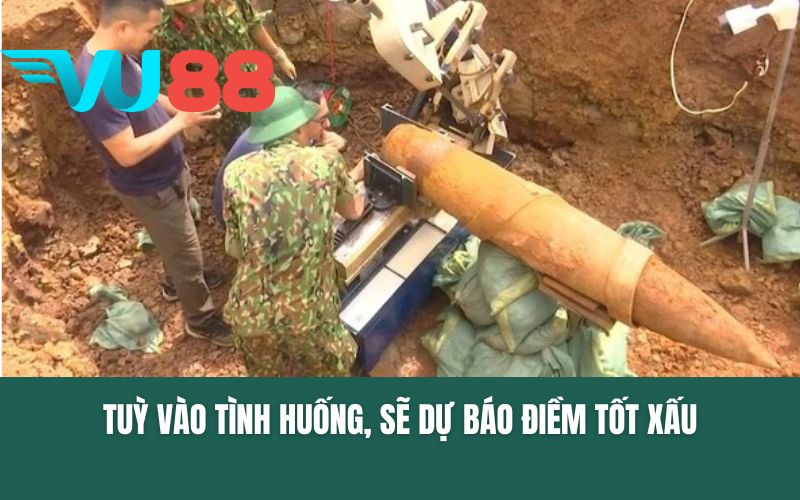 Tuỳ vào tình huống, sẽ dự báo điềm tốt xấu